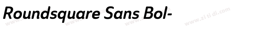 Roundsquare Sans Bol字体转换